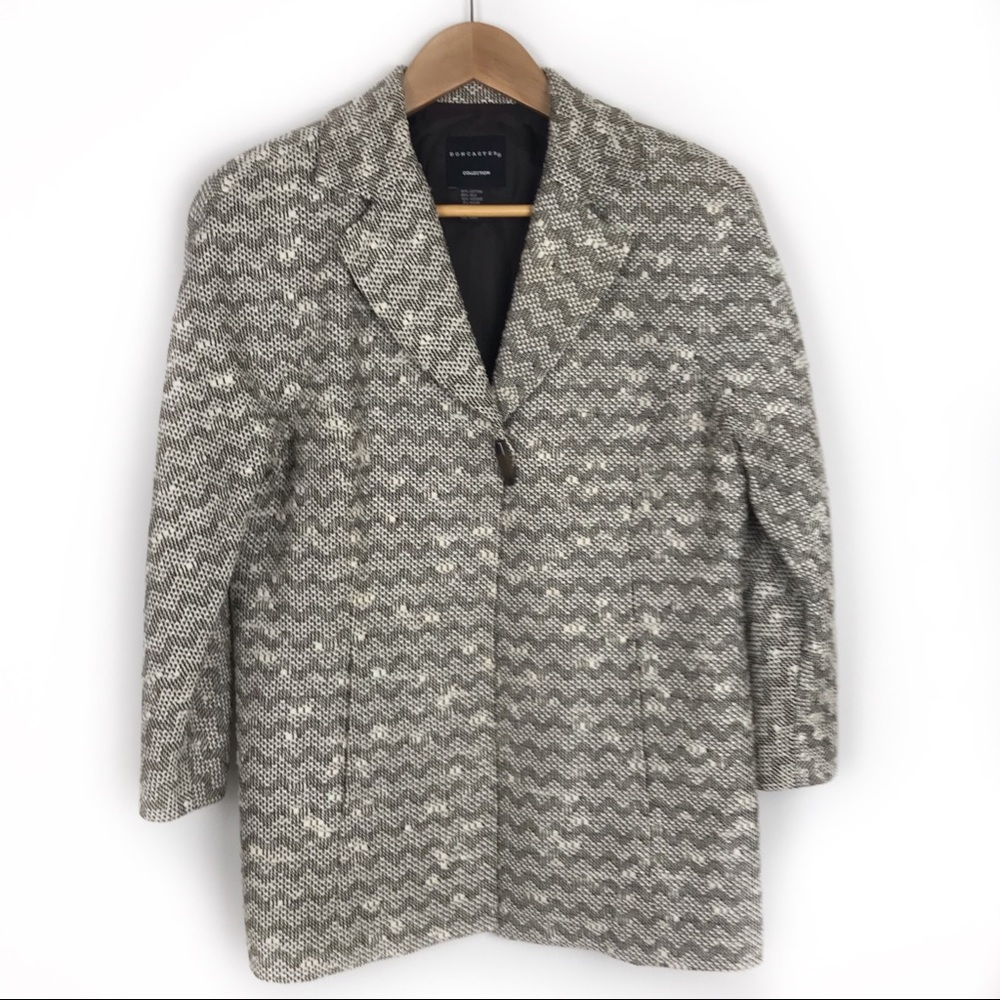 Doncaster Career Jacket size 6 tweed chevron blaze